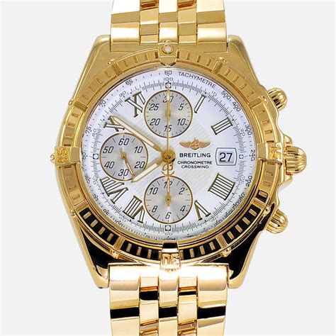 breitling watches gold|breitling gold chronograph.